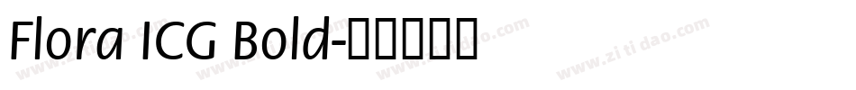 Flora ICG Bold字体转换